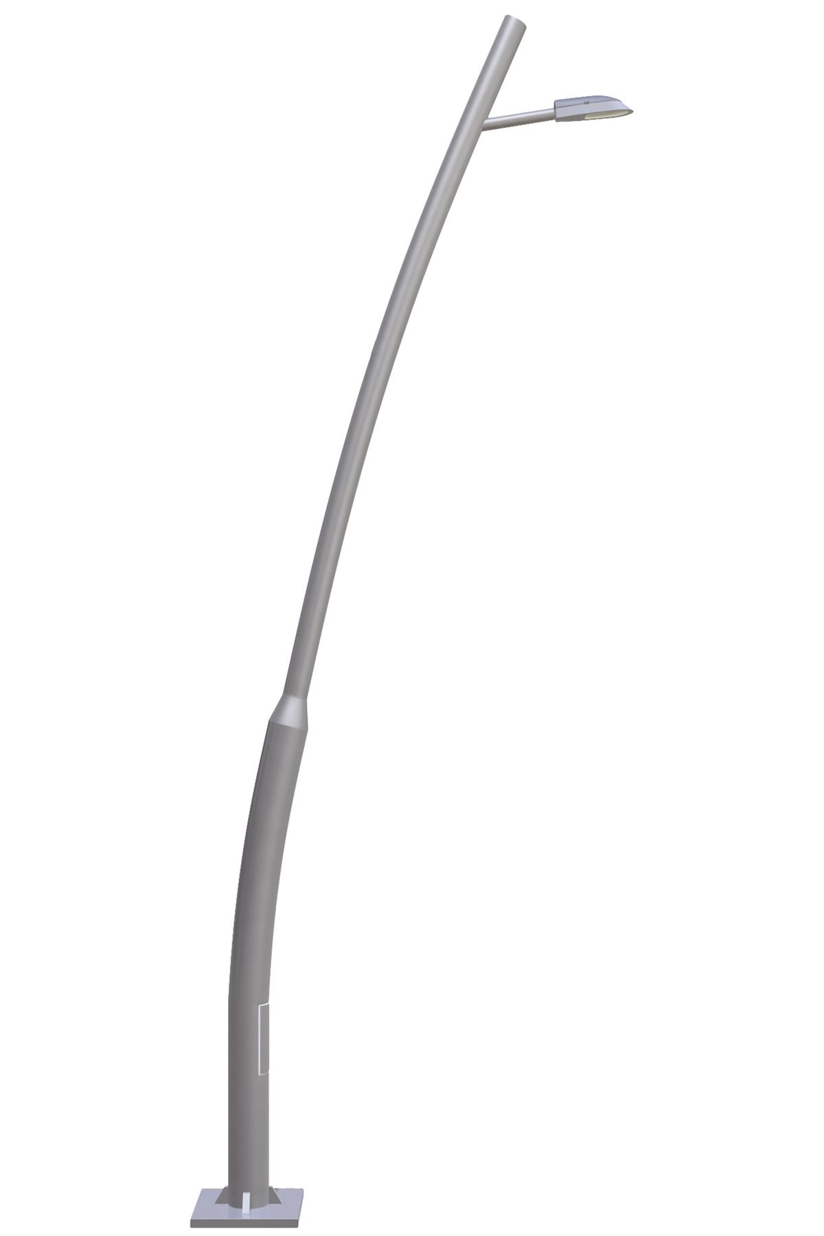 Bahçe Direkleri LED 60W 200cm Çelik Boru Gri Dorbien-BDR-68298-BBY
