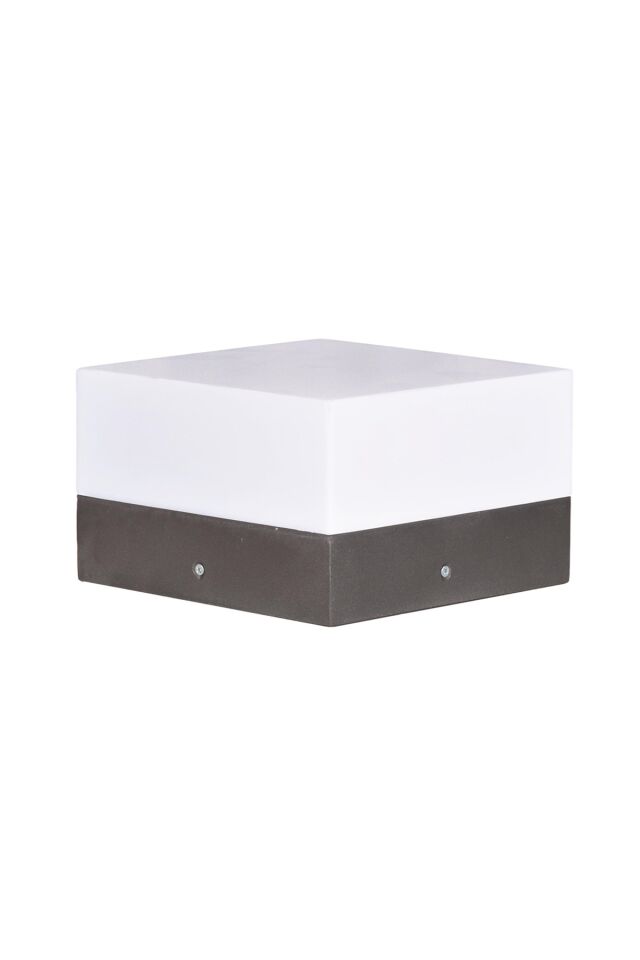 Bahçe Fenerleri E27 12W 22x22cm Alüminyum Profil Siyah Dorbien-BFE-68253-BSY