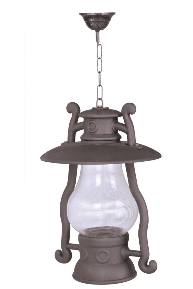 Bahçe Fenerleri E27 12W 30cm Çelik Boru Siyah Dorbien-BFE-68274-BSY