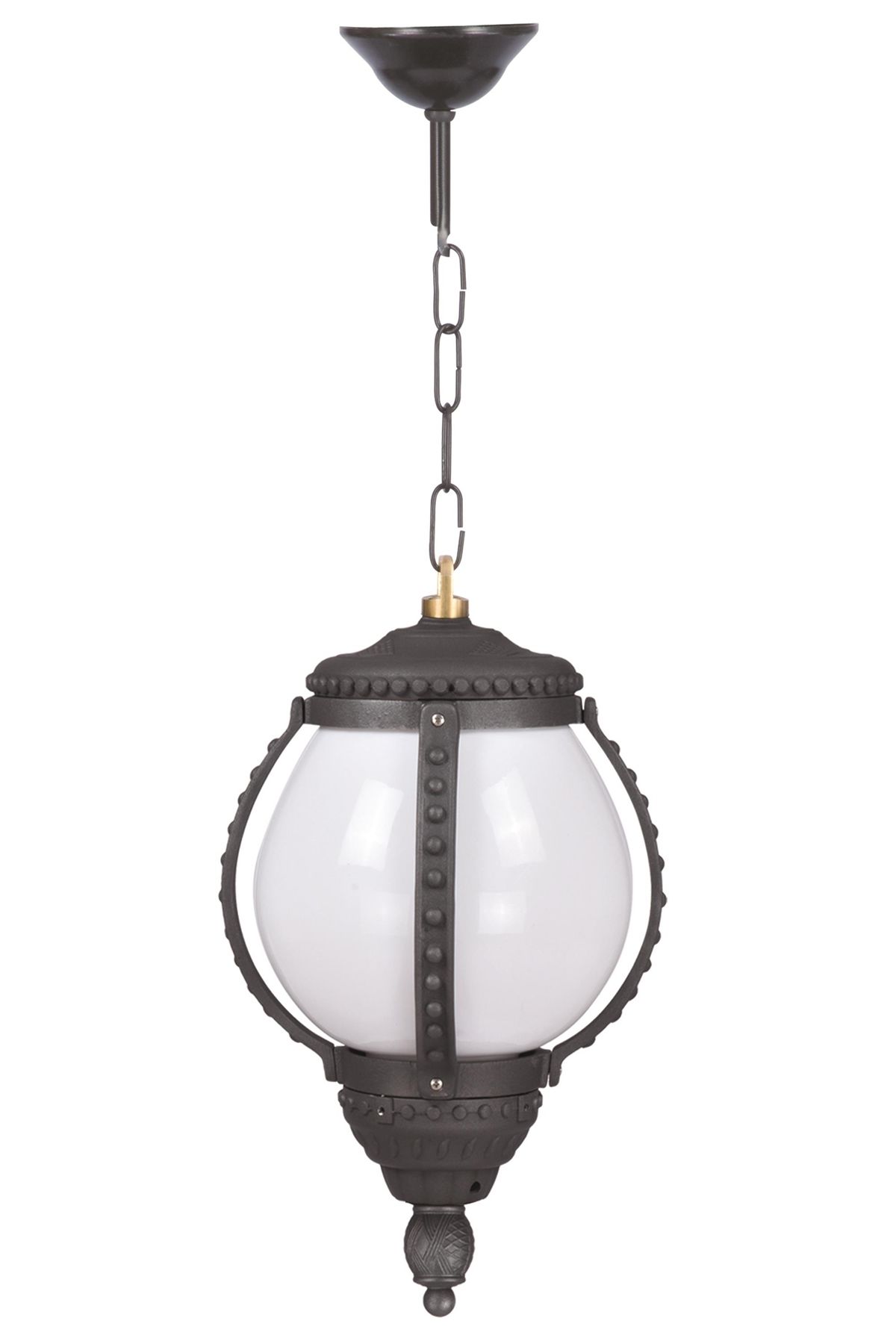 Bahçe Fenerleri E27 12W 30cm Alüminyum Siyah Dorbien-BFE-68282-BSY