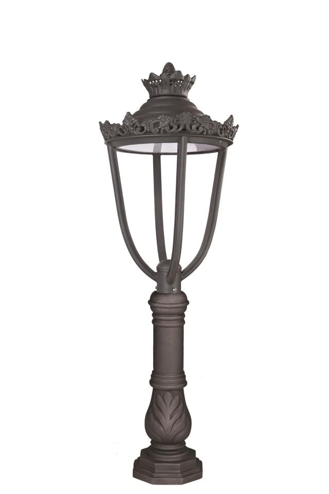Bahçe Set Üstü Aydınlatma LED 16W 50cm Çelik Boru Siyah Dorbien-BSU-68215-BSY-LED