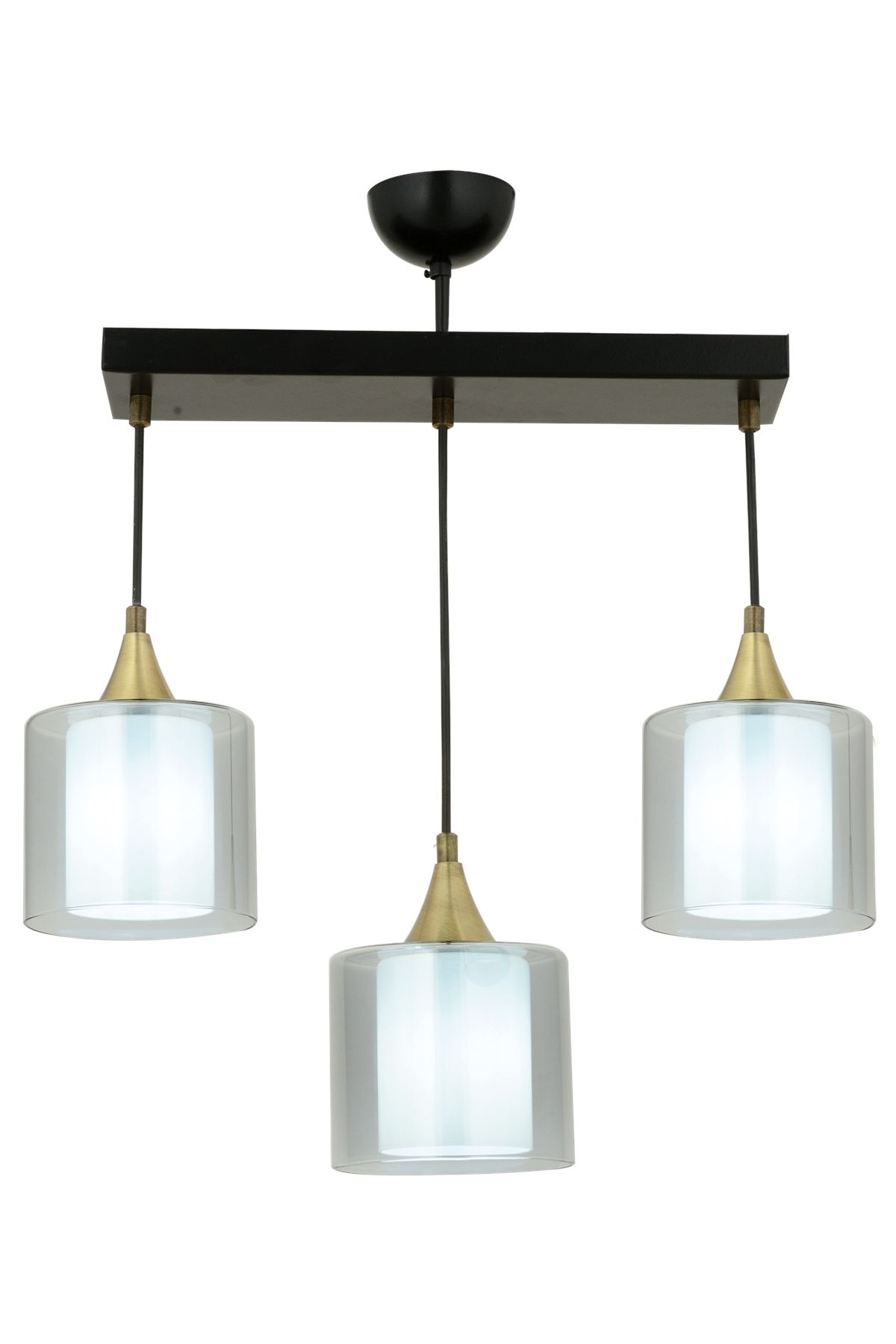 Selvi Modern Avize E27 36W 60x14cm Metal Siyah Dorbien-AV-65233-3Y-BSY-F