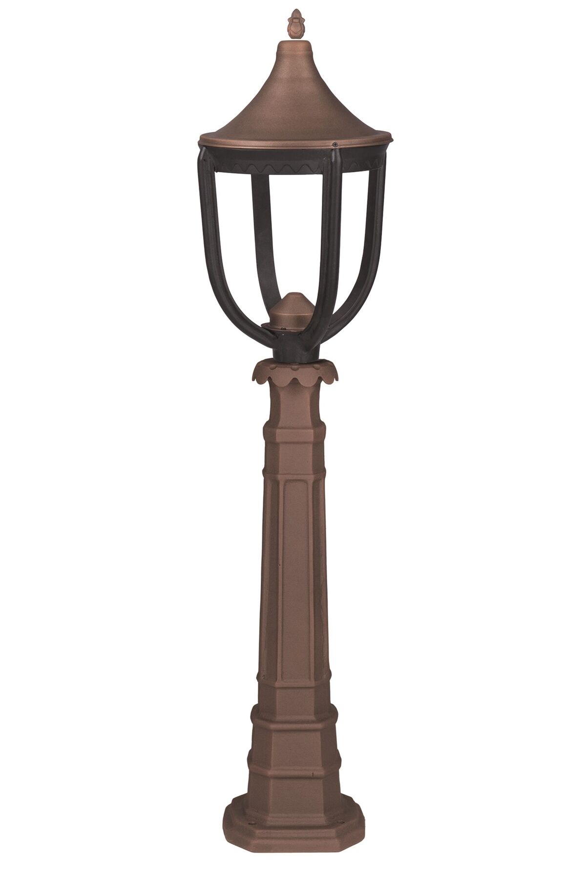 Bahçe Set Üstü Aydınlatma LED 16W 30cm Çelik Boru Kahverengi Dorbien-BSU-68218-BSY-LED-B
