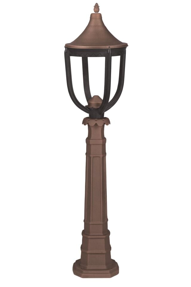 Bahçe Set Üstü Aydınlatma LED 16W 30cm Çelik Boru Kahverengi Dorbien-BSU-68218-BSY-LED-B