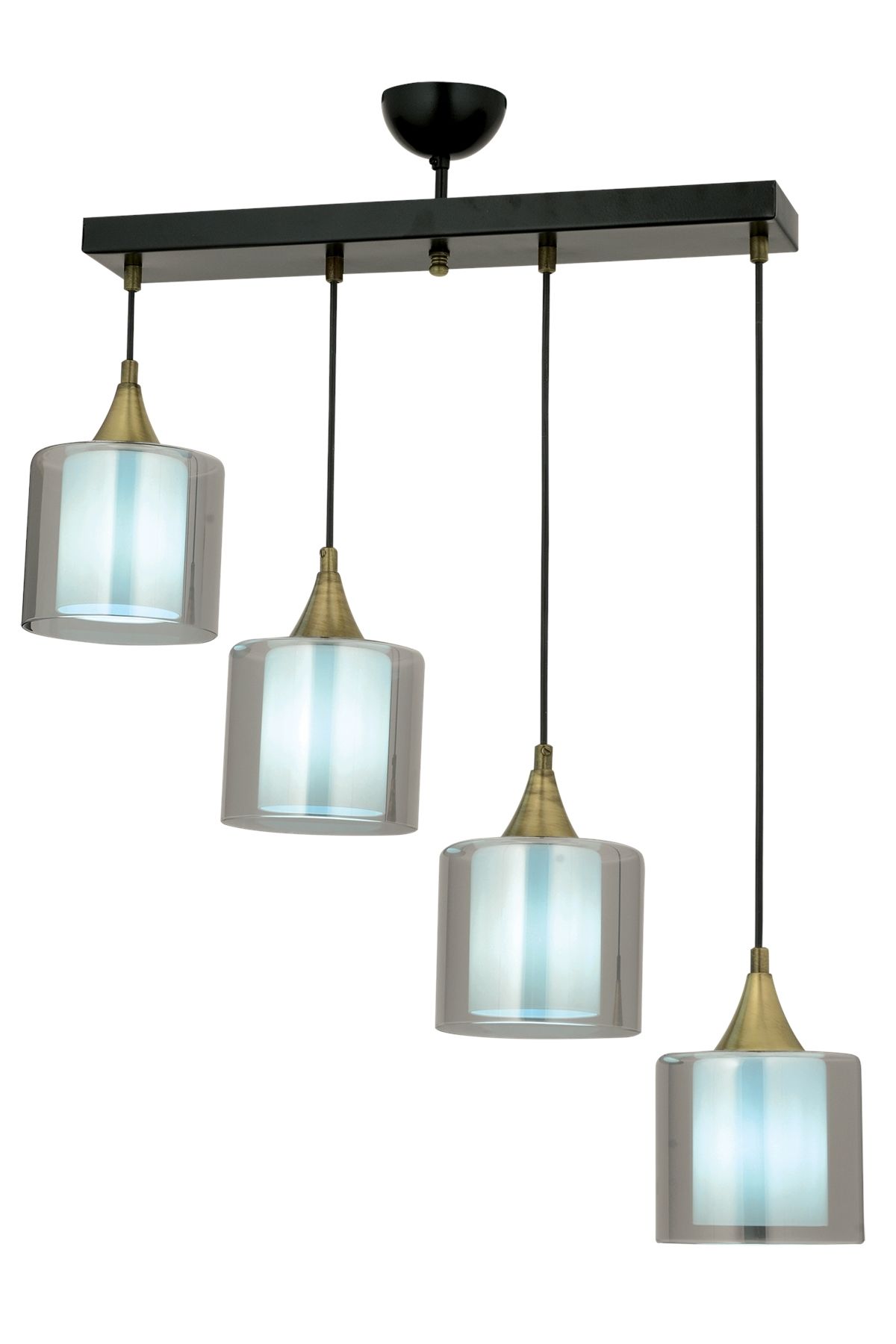Selvi Modern Avize E27 48W 70x14cm Metal Siyah Dorbien-AV-65233-4Y-BSY-F