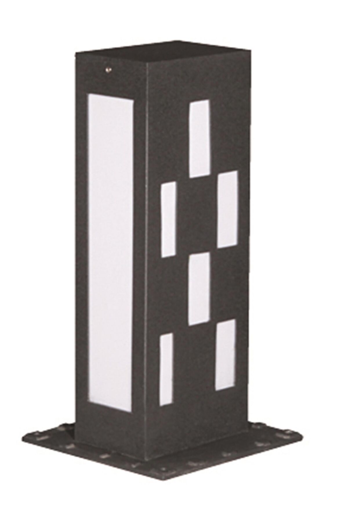 Bahçe Set Üstü Aydınlatma LED 12W 15x10cm Alüminyum Profil Siyah Dorbien-BSU-68255-BSY-M2-K