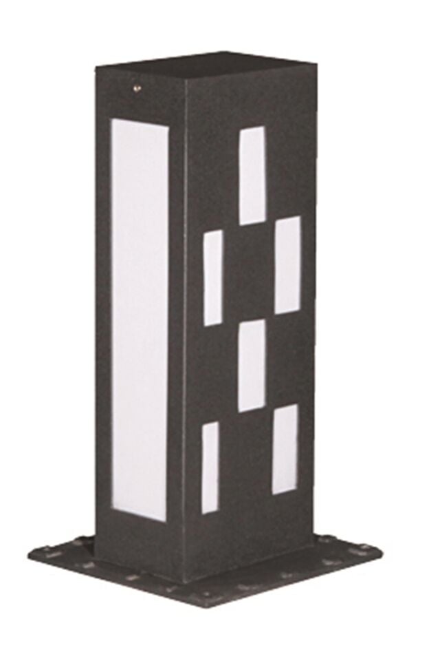 Bahçe Set Üstü Aydınlatma LED 12W 15x10cm Alüminyum Profil Siyah Dorbien-BSU-68255-BSY-M2-K