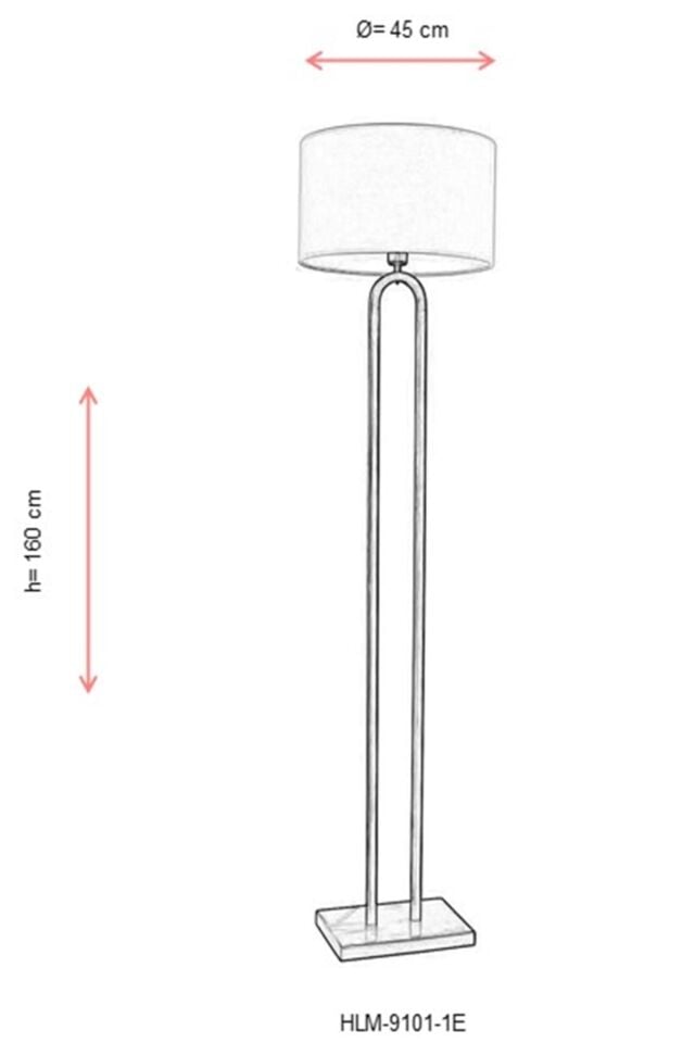 Venezıa Lambader E27 12W 45cm Metal Eskitme Avonni-HLM-9101-1E