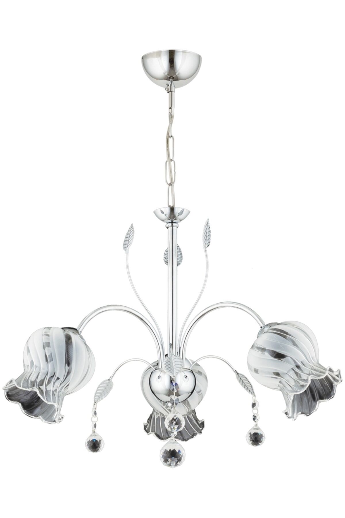 Sırma Modern Avize E27 36W 56cm Metal Krom Dorbien-AV-65236-3K