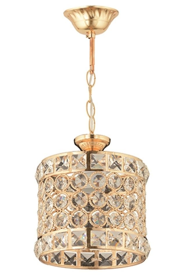 Göz Klasik Avize E27 12W 17cm Metal Sarı Dorbien-AV-65240-1S