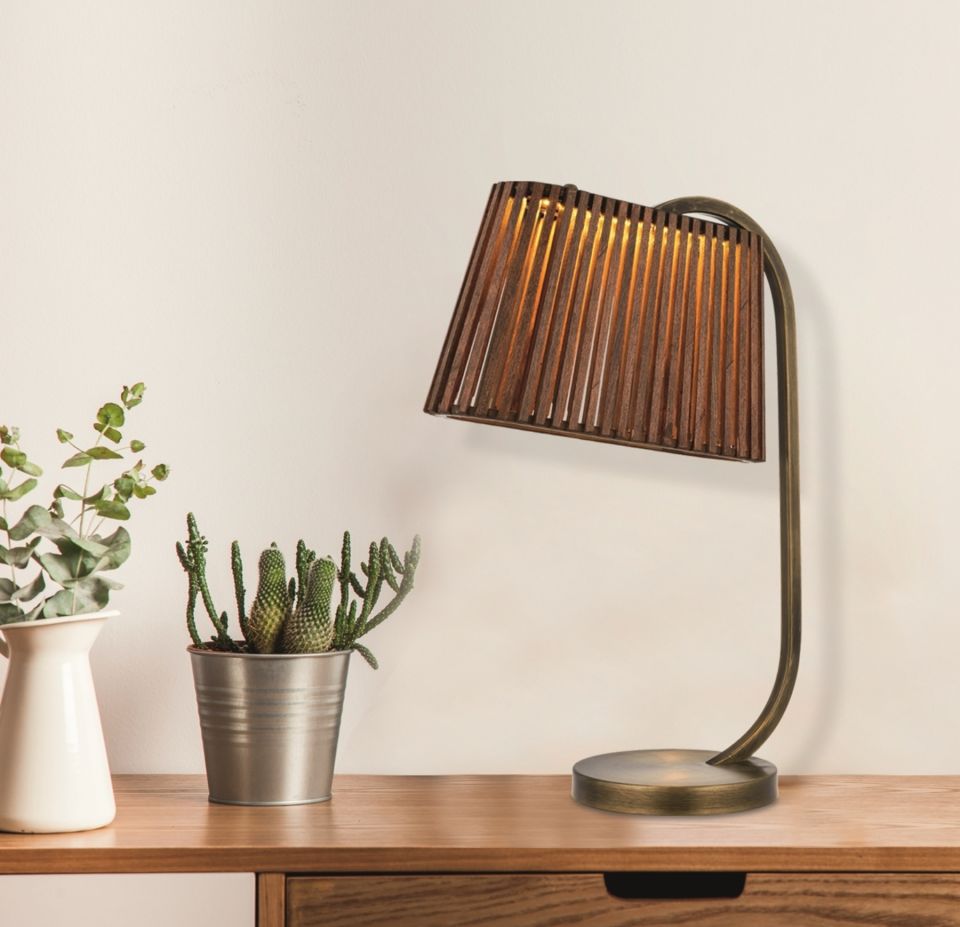 Lenzo Çalışma Masası Lambası LED 18W 16x28cm Metal Eskitme Avonni-HML-9024-LED