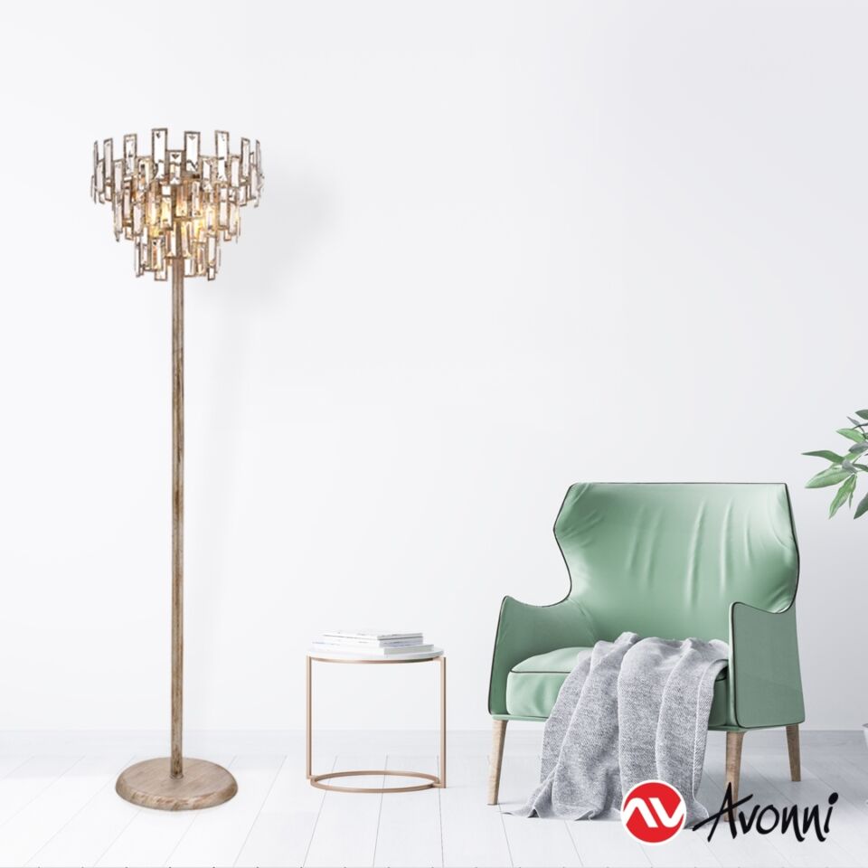 Şat Lambader E14 18W 40cm Metal Bal Patina Avonni-LM-4233-B40