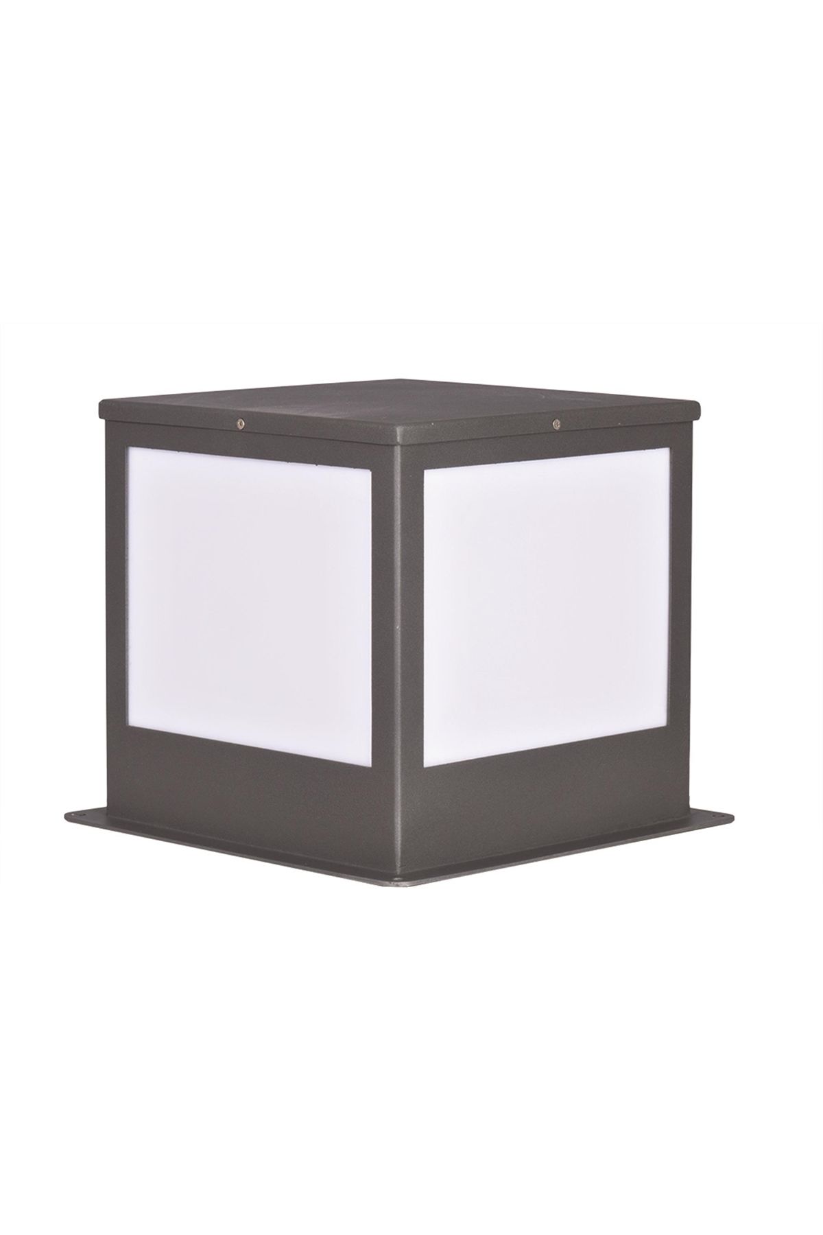 Bahçe Set Üstü Aydınlatma E27 12W 30x30cm Metal Siyah Dorbien-BSU-68268-BSY-M3