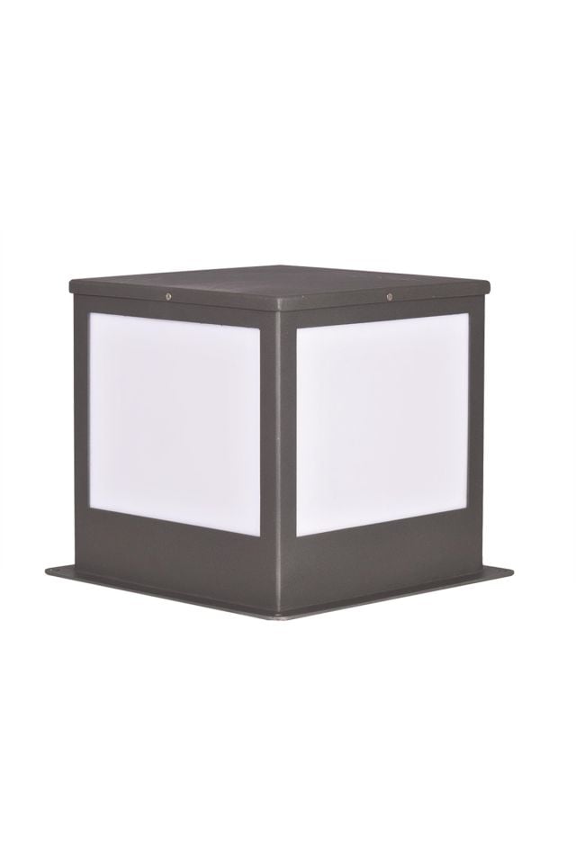 Bahçe Set Üstü Aydınlatma E27 12W 30x30cm Metal Siyah Dorbien-BSU-68268-BSY-M3