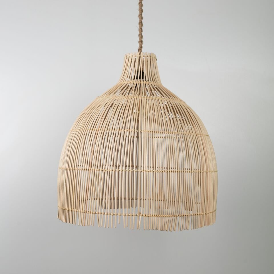 Madlen Modern Avize E27 12W 50cm Rattan Doğal Dorbien-SLB-8001-L