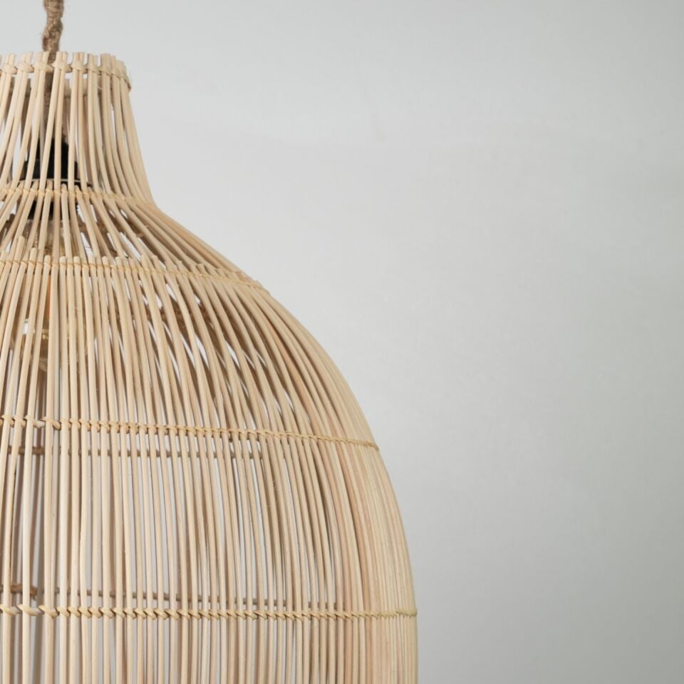 Madlen Modern Avize E27 12W 50cm Rattan Doğal Dorbien-SLB-8001-L