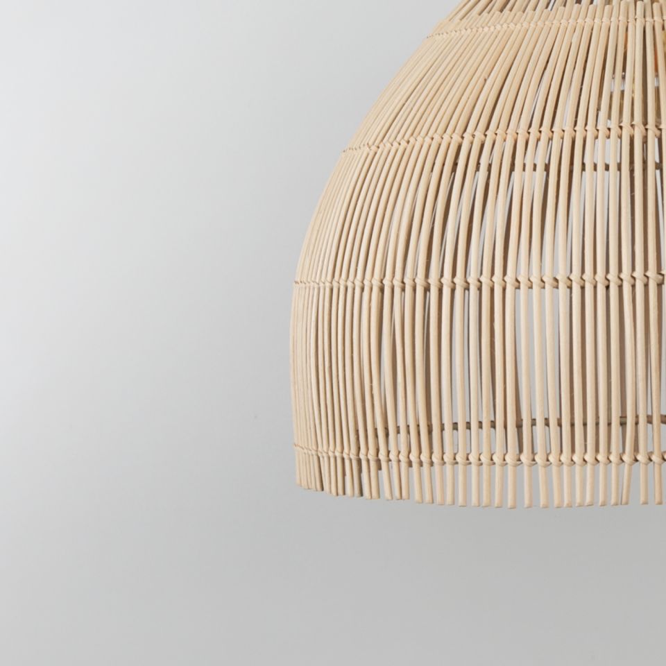Madlen Modern Avize E27 12W 40cm Rattan Doğal Dorbien-SLB-8001-M