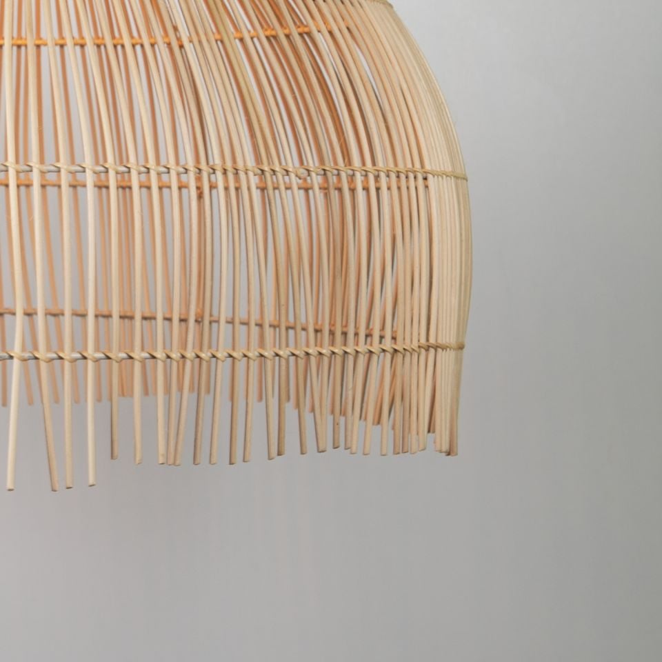 Madlen Modern Avize E27 12W 60cm Rattan Doğal Dorbien-SLB-8001-XL