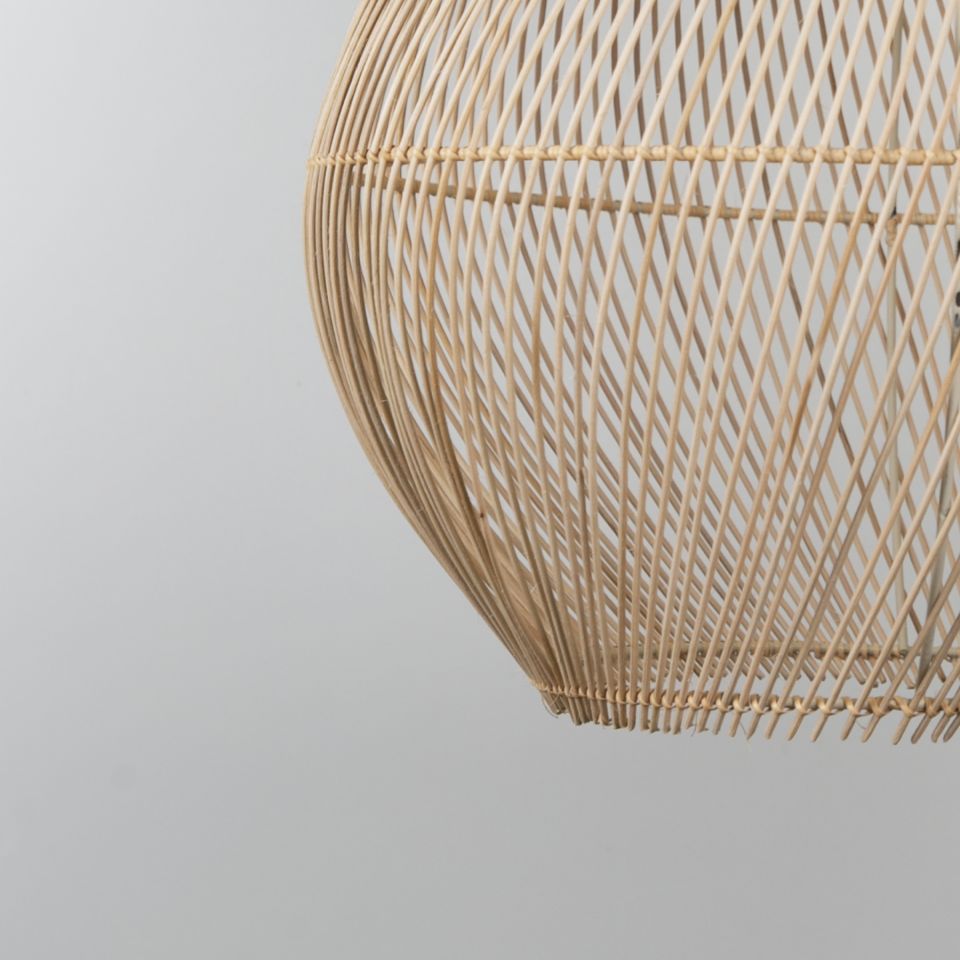 Gaia Modern Avize E27 12W 50cm Rattan Doğal Dorbien-SLB-8002