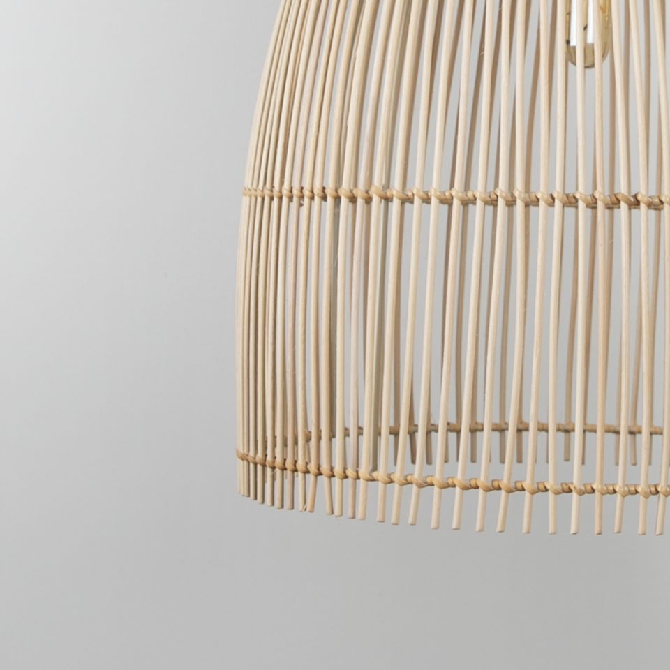 Case Modern Avize E27 12W 40cm Rattan Doğal Dorbien-SLB-8003