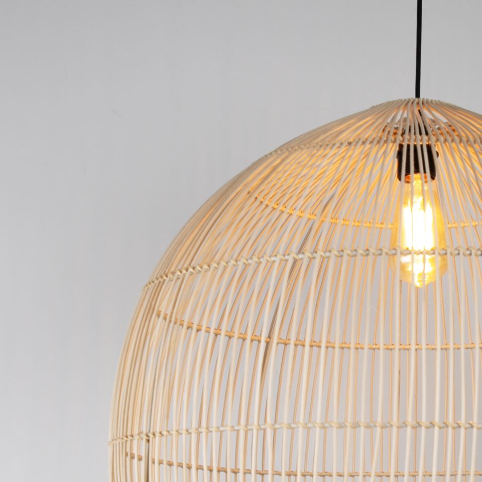 Asel Modern Avize E27 12W 60cm Rattan Doğal Dorbien-SLB-8004