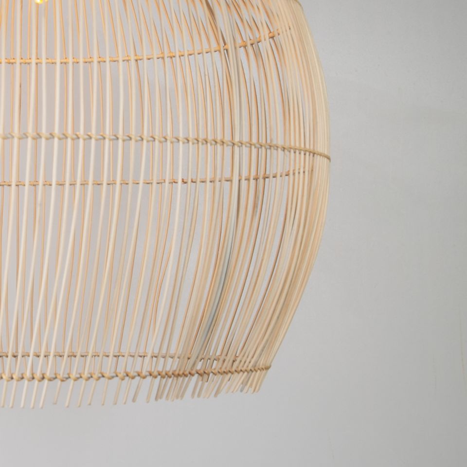 Asel Modern Avize E27 12W 60cm Rattan Doğal Dorbien-SLB-8004