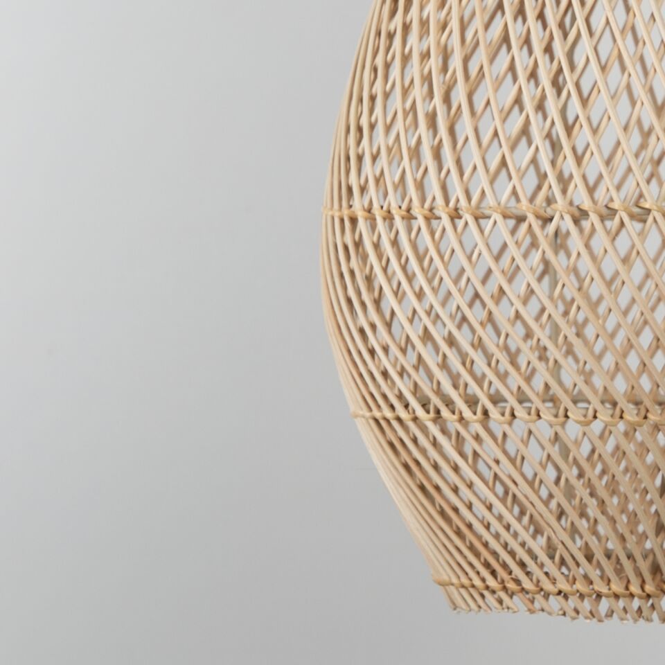 Lena Modern Avize E27 12W 25cm Rattan Doğal Dorbien-SLB-8019