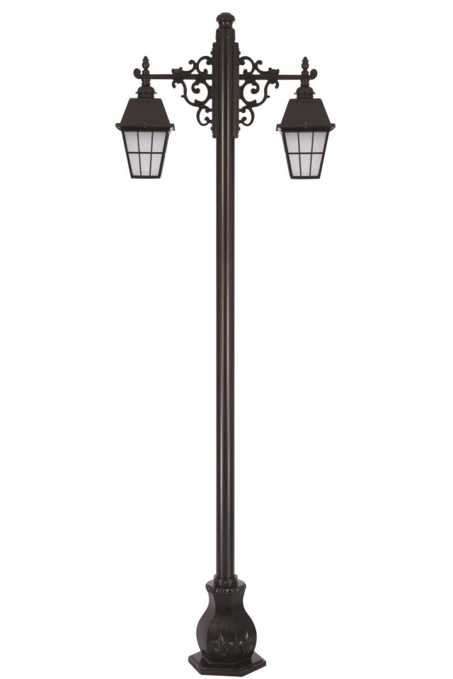 Bahçe Direkleri E27 24W 90x23cm Alüminyum Siyah Dorbien-BDR-68034-2BSY-OP
