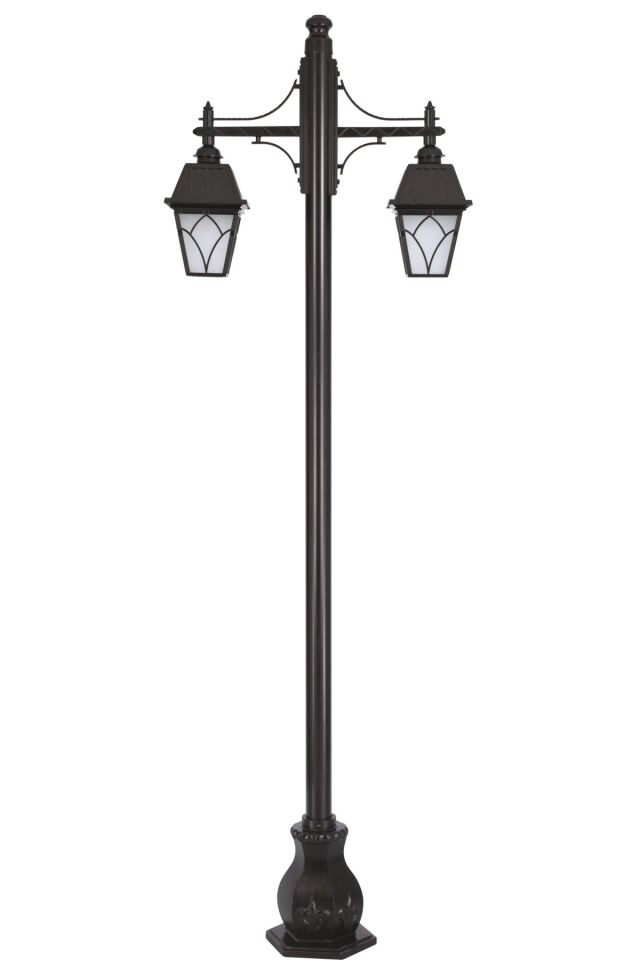 Bahçe Direkleri E27 24W 90x30cm Alüminyum Siyah Dorbien-BDR-68038-2BSY-M3-OP