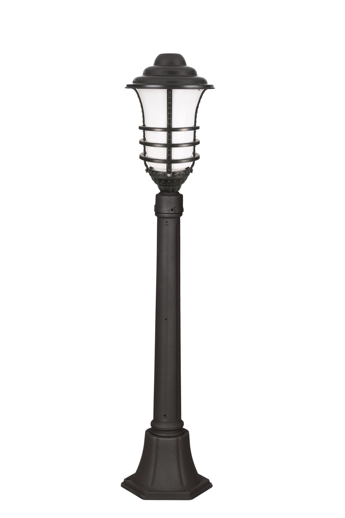Bahçe Set Üstü Aydınlatma E27 12W 28cm Çelik Boru Siyah Dorbien-BSU-68276-BSY-M2-B