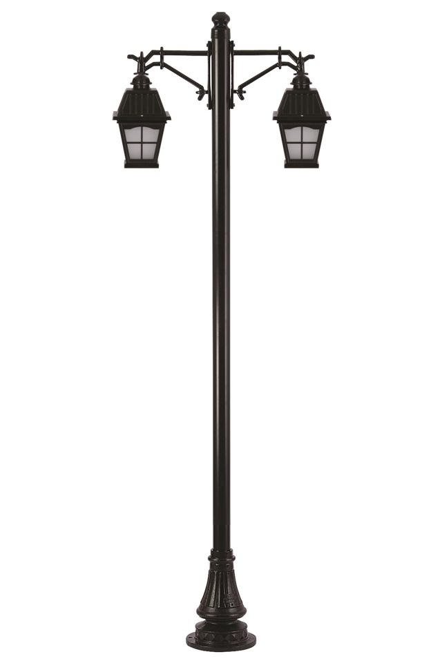 Bahçe Direkleri E27 24W 90x23cm Alüminyum Siyah Dorbien-BDR-68039-2BSY-M2-OP