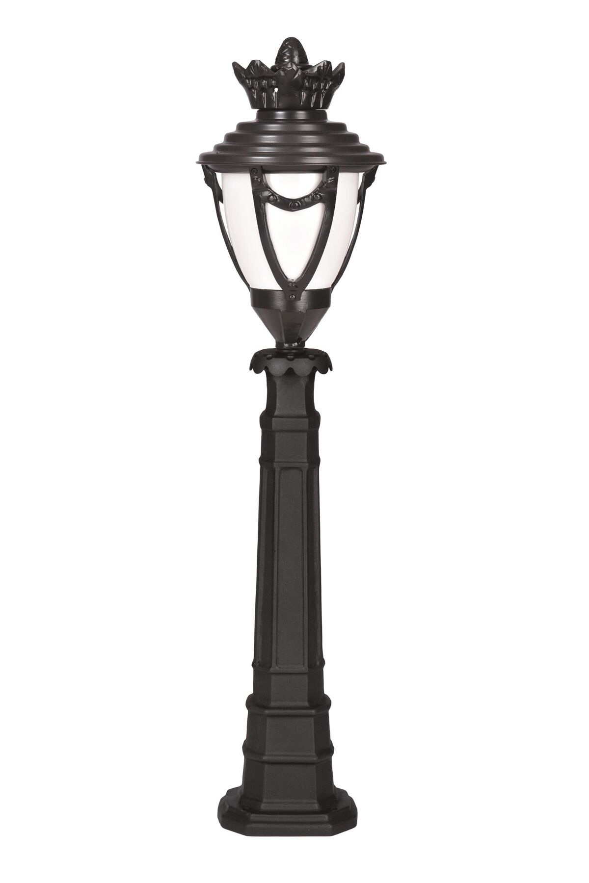 Bahçe Set Üstü Aydınlatma E27 12W 25cm Alüminyum Siyah Dorbien-BSU-68281-BSY-B