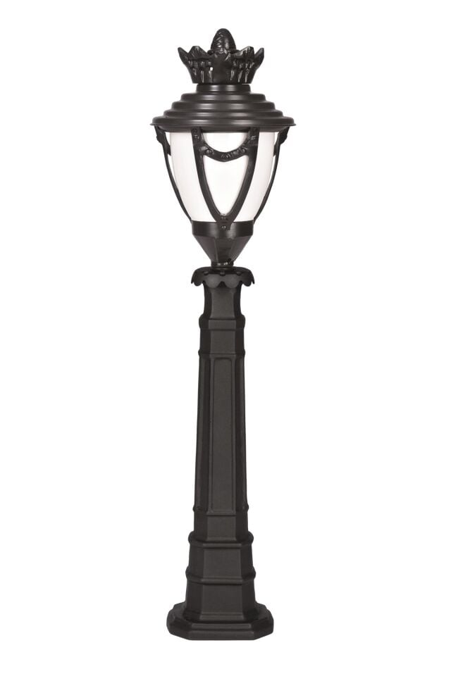 Bahçe Set Üstü Aydınlatma E27 12W 25cm Alüminyum Siyah Dorbien-BSU-68281-BSY-B