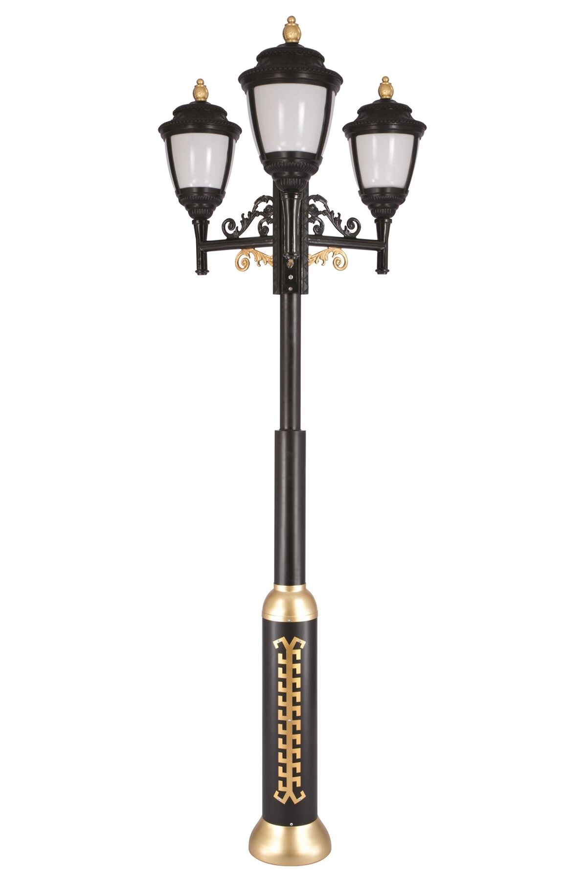 Bahçe Direkleri E27 24W 90cm Alüminyum Sarı/Siyah Dorbien-BDR-68042-3BSY-OP