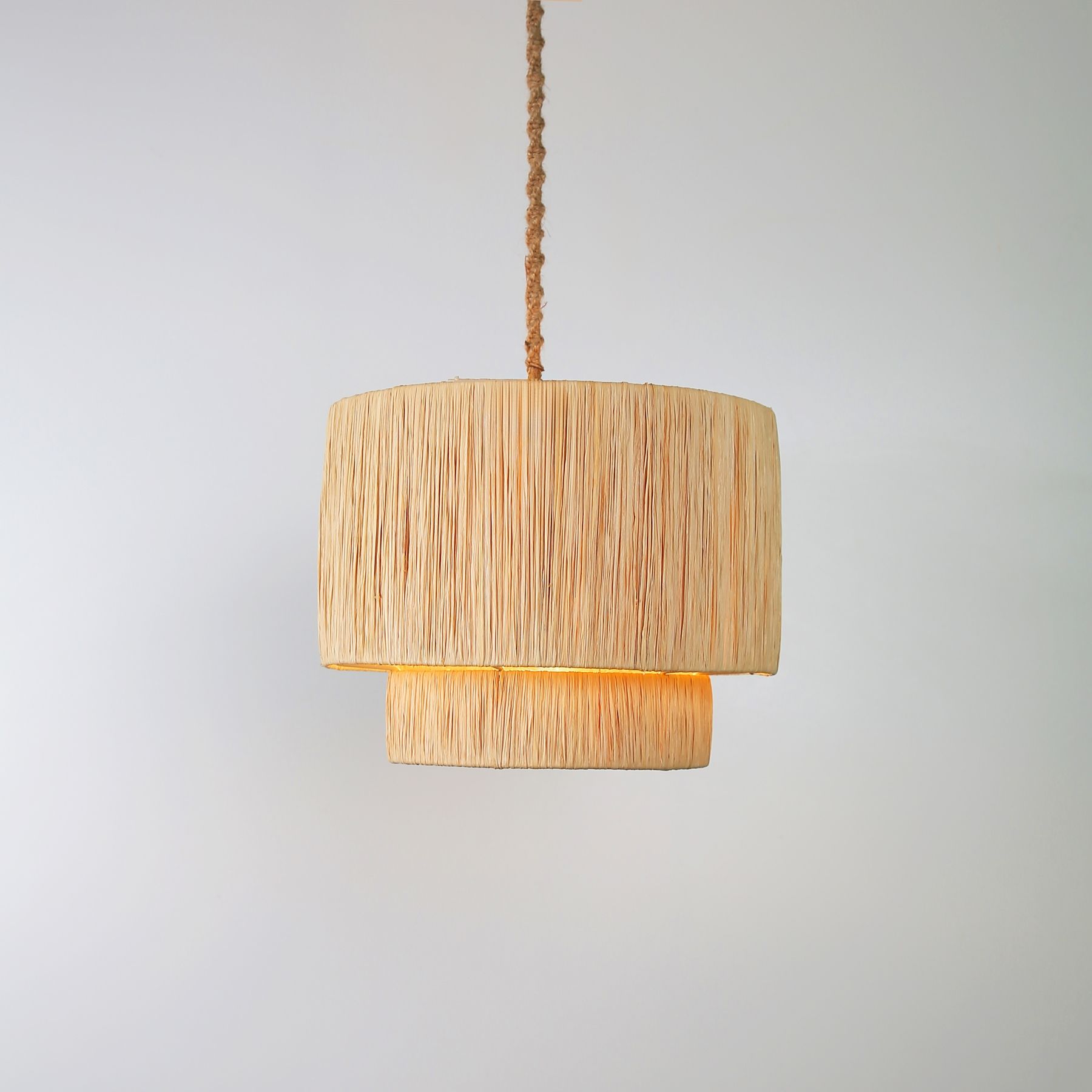 Hope Modern Avize E27 12W 35cm Rafya Doğal Dorbien-SLR-8043