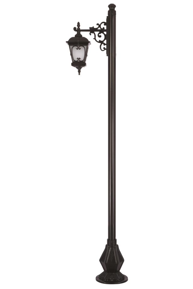 Bahçe Direkleri E27 12W 50x23cm Alüminyum Siyah Dorbien-BDR-68044-1BSY-M2-OP