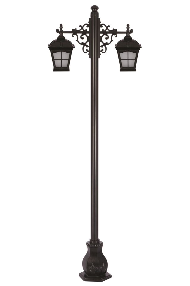 Bahçe Direkleri E27 24W 90x23cm Alüminyum Siyah Dorbien-BDR-68045-2BSY-M2-OP