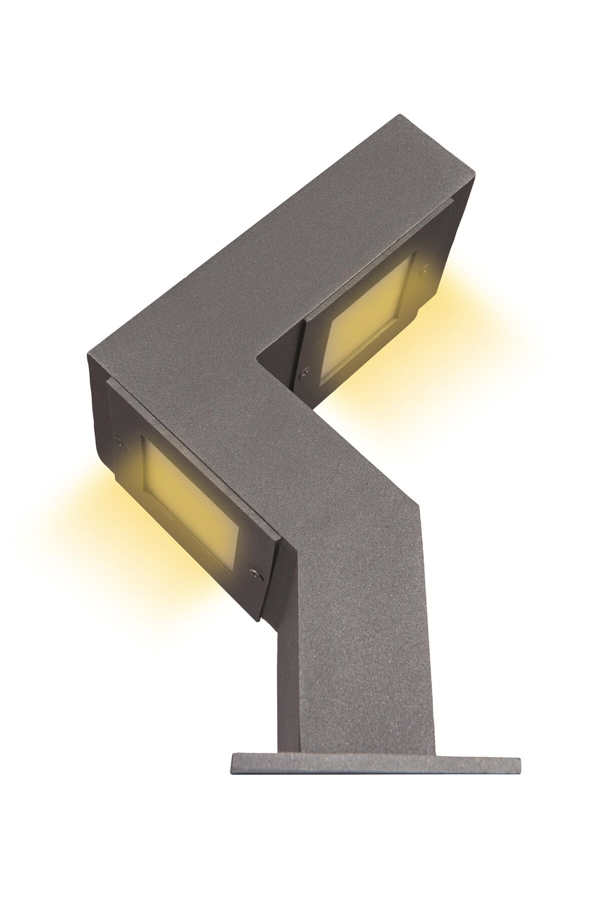 Bahçe Bollard LED 4W 10x5cm Alüminyum Profil Siyah Dorbien-BBO-68228-2BSY-LED-K