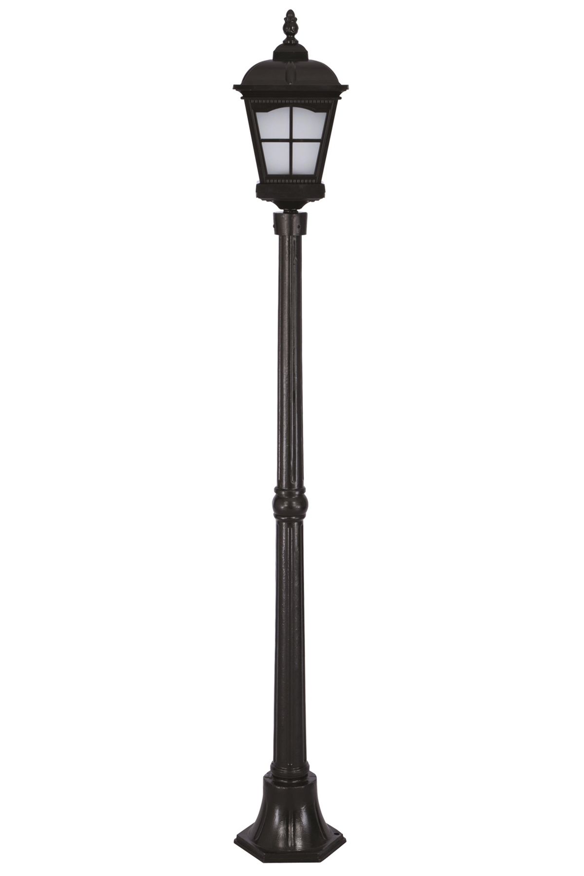 Bahçe Direkleri E27 12W 23cm Alüminyum Siyah Dorbien-BDR-68045-BSY-M1-OP