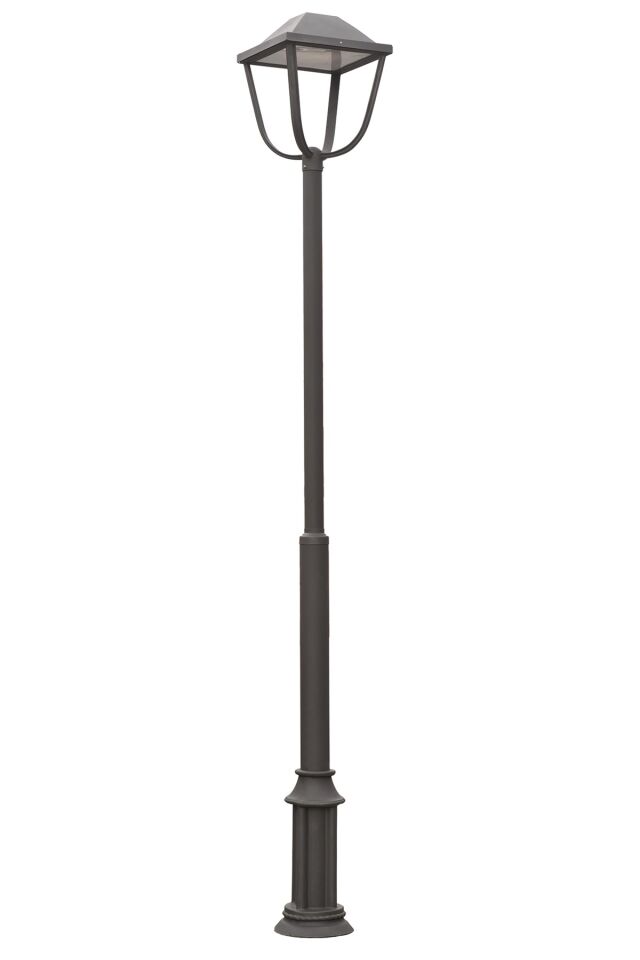 Bahçe Direkleri LED 35W 50cm Çelik Boru Siyah Dorbien-BDR-68216-BSY-M2-LED
