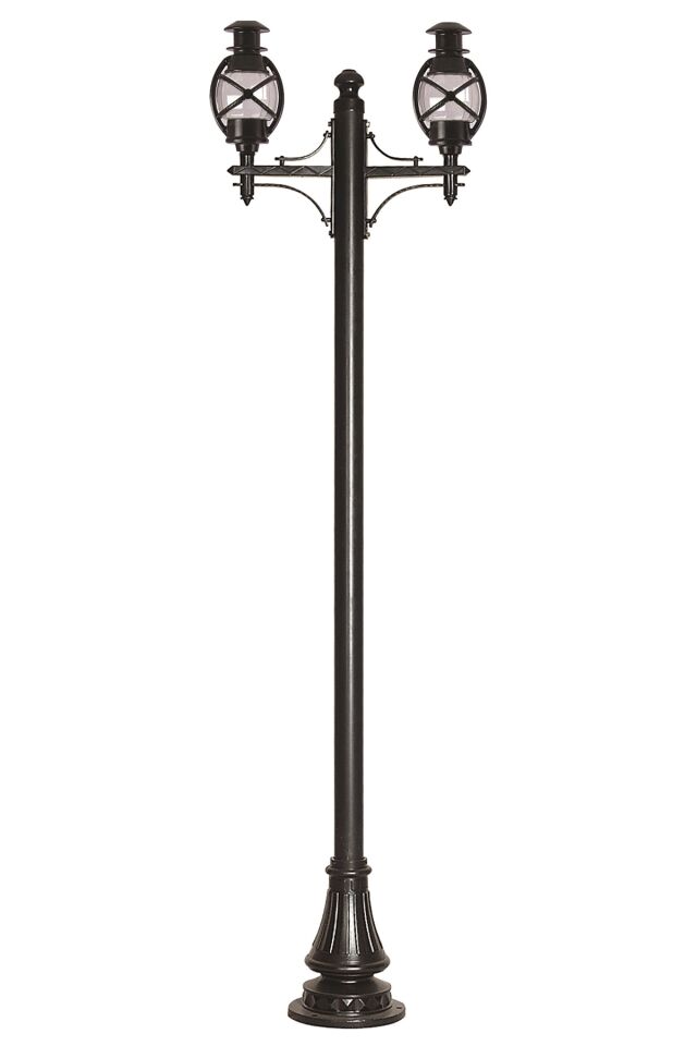 Bahçe Direkleri E27 24W 70x22cm Alüminyum Siyah Dorbien-BDR-68048-2BSY-M2-OP
