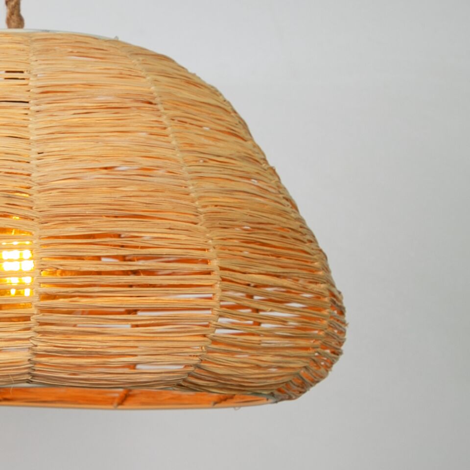 Dila Modern Avize E27 12W 30cm Rafya Doğal Dorbien-SLR-8096