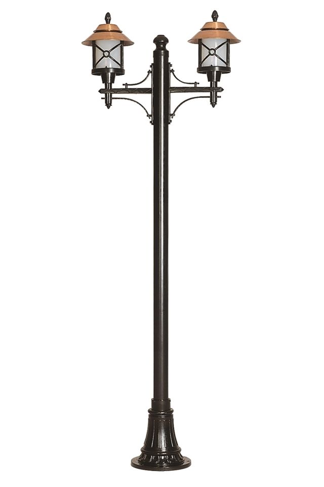 Bahçe Direkleri E27 24W 90x30cm Alüminyum Kahverengi/Siyah Dorbien-BDR-68049-2BKR-M1-OP