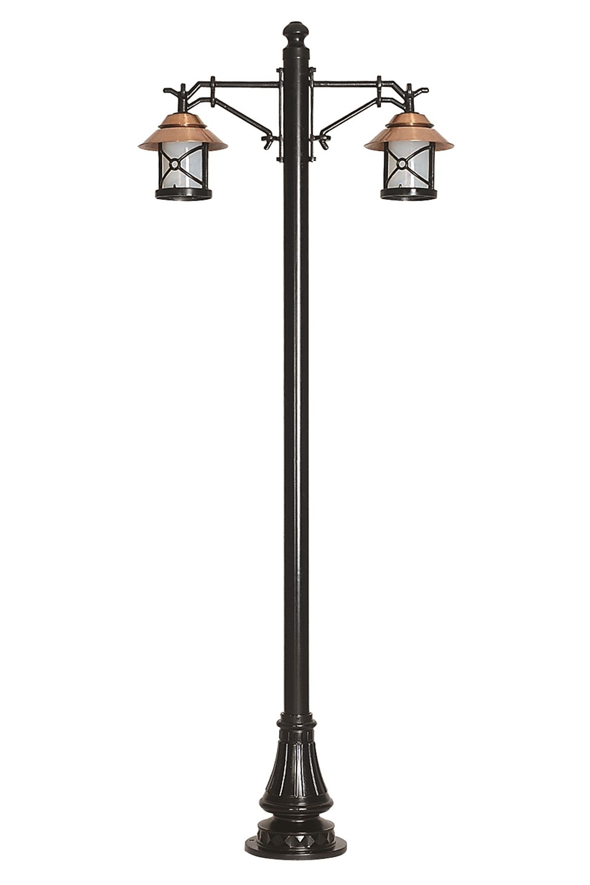Bahçe Direkleri E27 24W 90x30cm Alüminyum Kahverengi/Siyah Dorbien-BDR-68049-2BKR-M3-OP