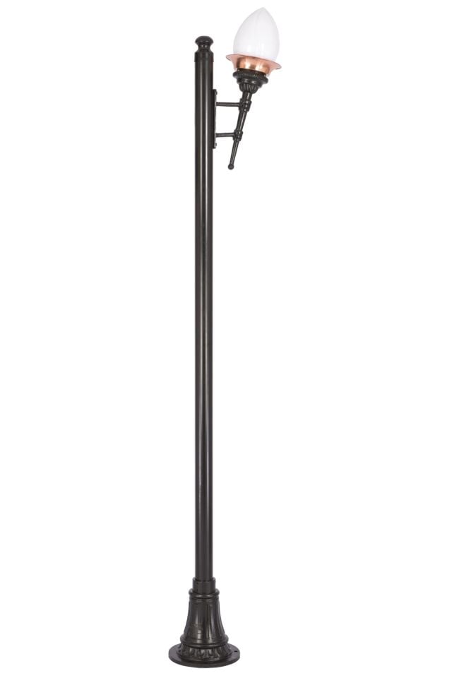 Bahçe Direkleri E27 12W 40x30cm Alüminyum Sarı/Siyah Dorbien-BDR-68050-1BSY-OP