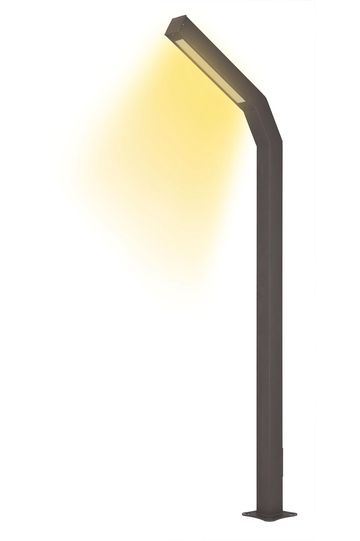 Bahçe Direkleri LED 30W 10x10cm Alüminyum Profil Siyah Dorbien-BDR-68232-BSY-M1-LED
