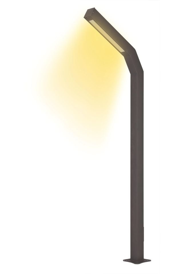 Bahçe Direkleri LED 30W 10x10cm Alüminyum Profil Siyah Dorbien-BDR-68232-BSY-M1-LED