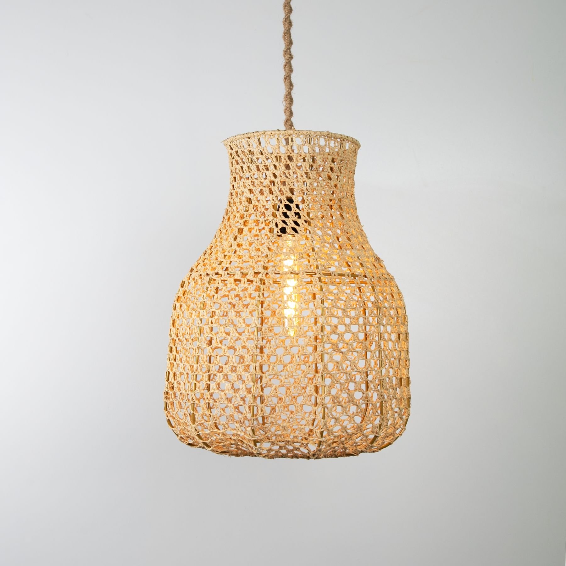 Bottle Modern Avize E27 12W 35cm Tığ Doğal Dorbien-SLRT-8001