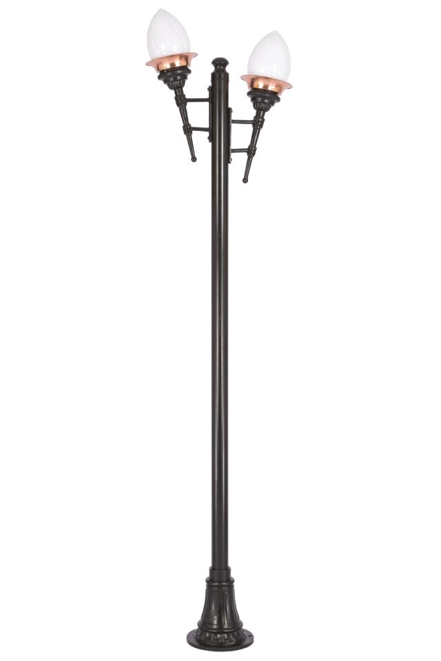 Bahçe Direkleri E27 12W 65x30cm Alüminyum Sarı/Siyah Dorbien-BDR-68050-2BSY-OP