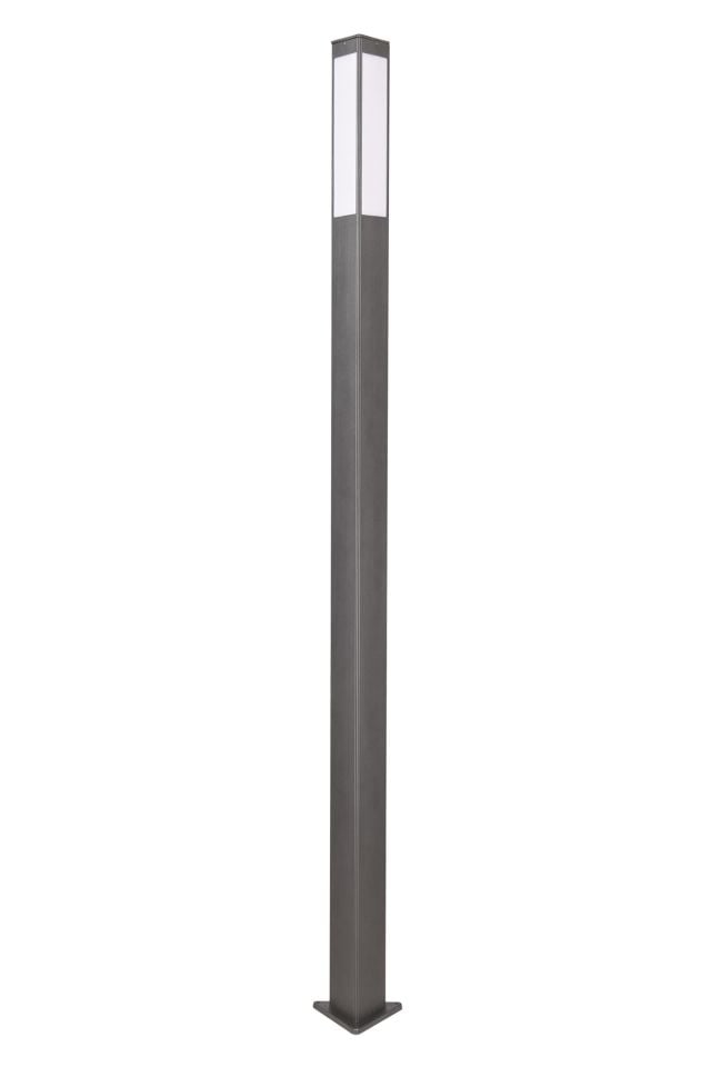 Bahçe Direkleri LED 25W 15x15cm Alüminyum Profil Siyah Dorbien-BDR-68237-BSY-M1-LED